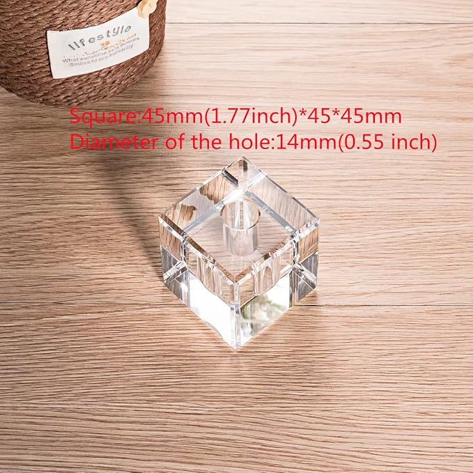 Glass Pen Holder Honeycomb Desk Accessory Fountain Pen Office Supplies Party & Gift Idea Home Decor (SQUARE)