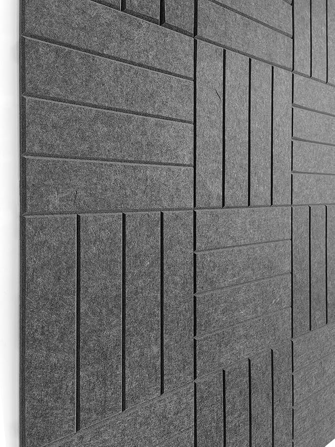 Large Cork Board Alternative - 12-Pack Felt Wall Tiles with Safe Removable Adhesive Tabs, Cork Wall Tiles Bulletin Board Home Office Essentials -