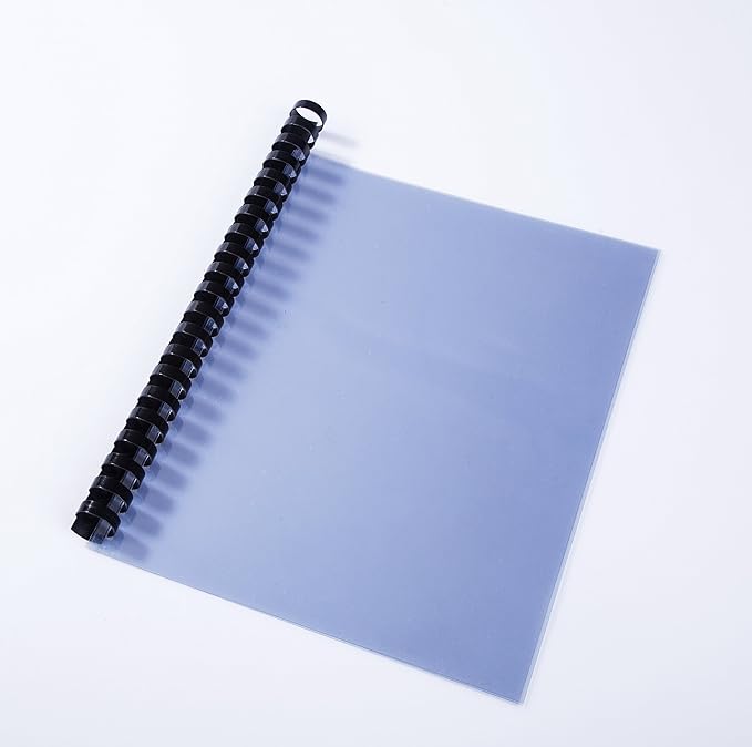 BNC 10 Mil 11 Inches by 17 Inches, Ledger Size PVC Binding Covers - Pack of 100, Clear
