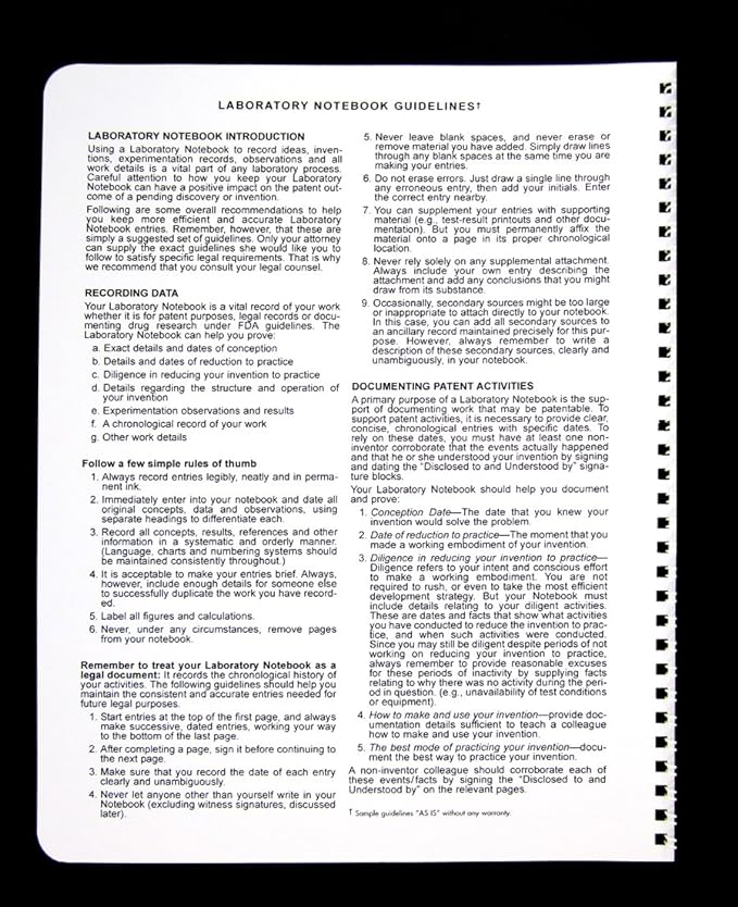 BookFactory Student Lab Notebook (Scientific Grid Format) - Standard No Carbon Copies 8.5" x 11", 150 Pages [Wire-O Bound] (LAB-150-WTG)