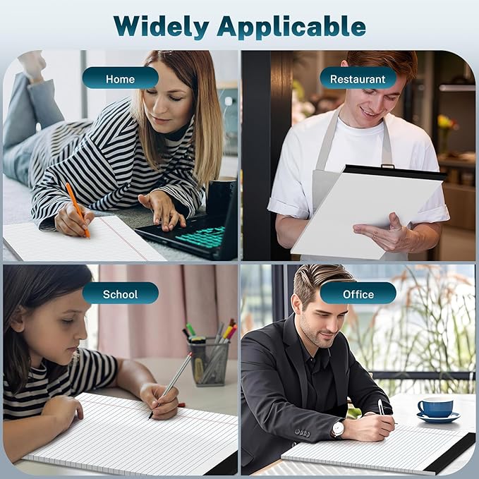 24 Pcs Legal Pads 8.5" x 11" College Ruled Note Pads 8.5 x 11.75 Inch Micro-Perforated Notepad 720 Sheets in Total Lined Writing Paper Notebook for Office, School Supplies & To-Do Lists 30 Sheets/Pad