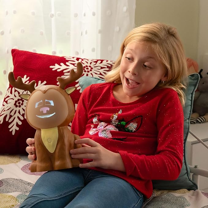 Riley The ReinDroid (Mr. Chill) Talking Animated Reindeer with Built in Projector & Speaker Seasonal Home Decor