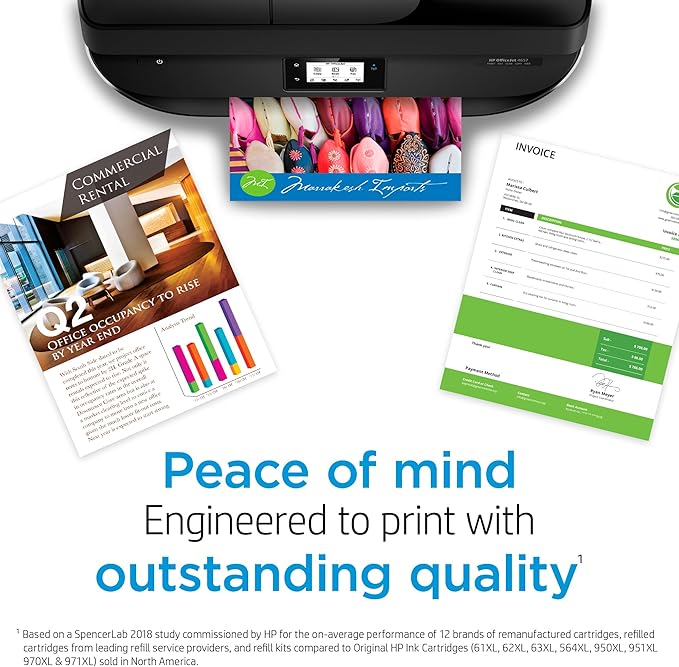 HP 910XL Yellow High-yield Ink Cartridge | Works with HP OfficeJet 8010, 8020 Series, HP OfficeJet Pro 8020, 8030 Series | Eligible for Instant Ink | 3YL64AN