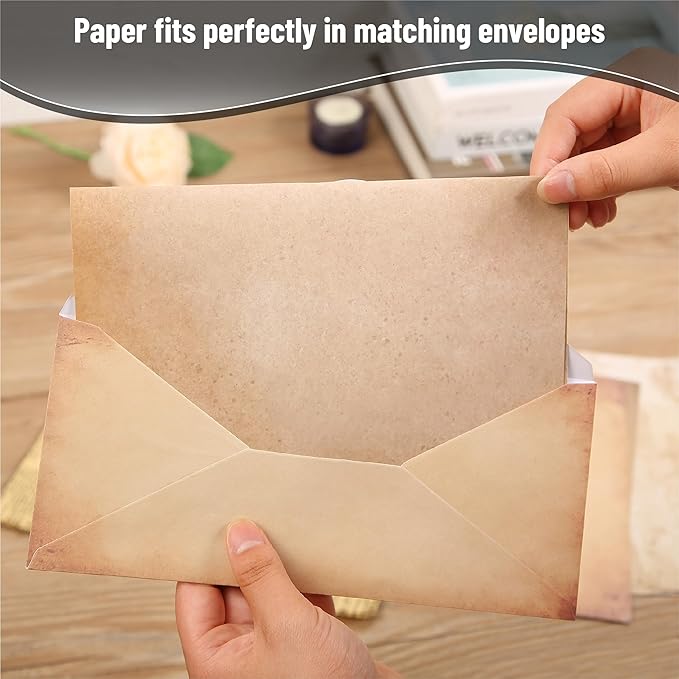 Mr. Pen- Stationery Writing Paper with Envelopes, 30 Letter Writing Set With 18 Envelopes, Vintage Stationary Letter Set
