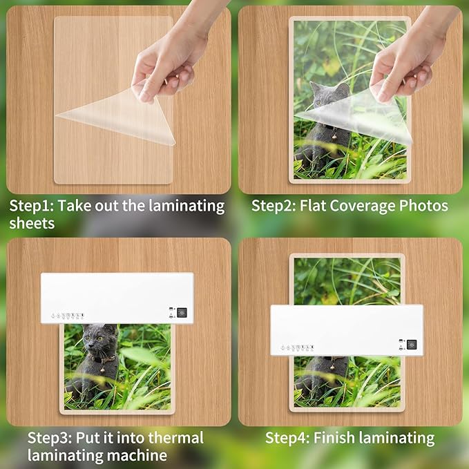 Laminating Sheets - 3Mil 200 Pack Thermal Laminating Pouches, 9"x11.5" Clear Laminate Sheets for Schedules, Menus, Certificates, Art Drawings, Round Corner