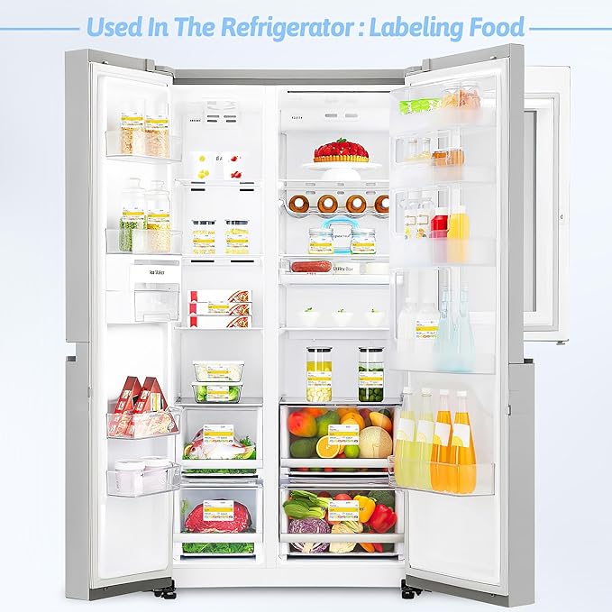 Restaurant Quality Shelf Life Food Rotation Labels, 2” x 3” Self-Adhesive Removable Freezer Food Labels Stickers, Perfect for Reusable Containers, Easy to Remove, Food Safety Date Sticker (6 PCS)