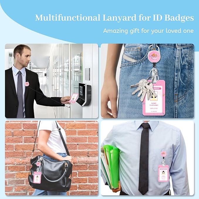 Lanyards for Id Badges, Dumpster on Fire Badge Holder with Retractable Reel Clip, Funny Work Name Tags Keychain Lanyard ID Card Protector Cover Case for Women Teacher Nurse Doctor Office