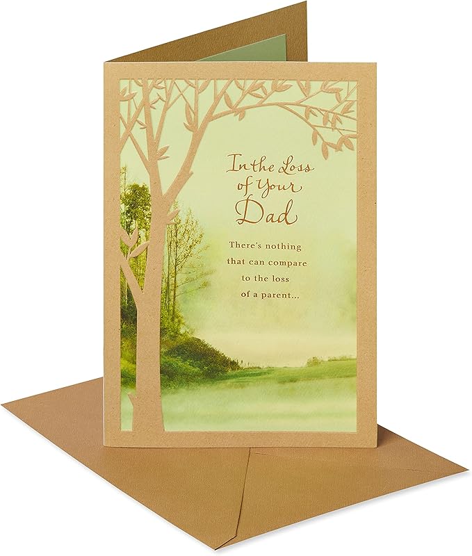 American Greetings Sympathy Card for Loss of Father (Trees)