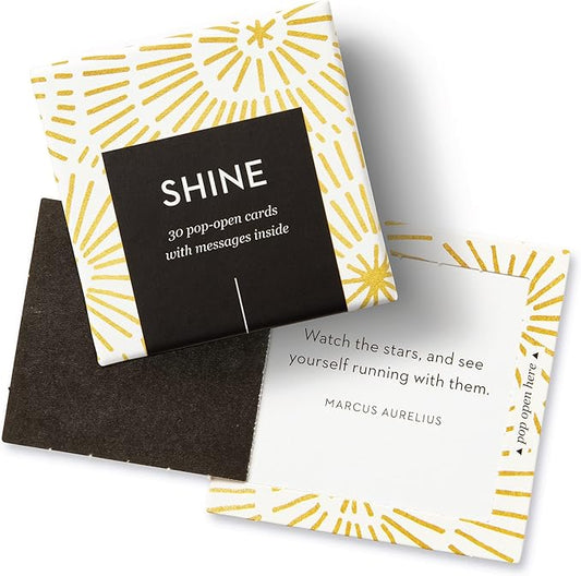 Compendium ThoughtFulls Pop-Open Cards — Shine — 30 Pop-Open Cards, Each with a Different Inspiring Message Inside