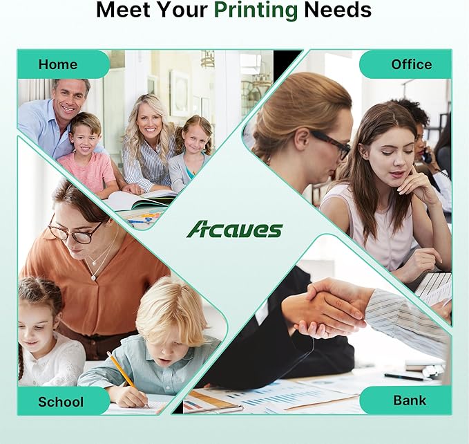 923 Ink Cartridges Combo Pack Without Chip High Yield Compatible for HP 923 Ink Cartridges 923XL Work for OfficeJet Pro 8130e 8135e 8139e 8138e 8120e 8122e 8124e (4 Pack, Black Cyan Magenta Yellow)