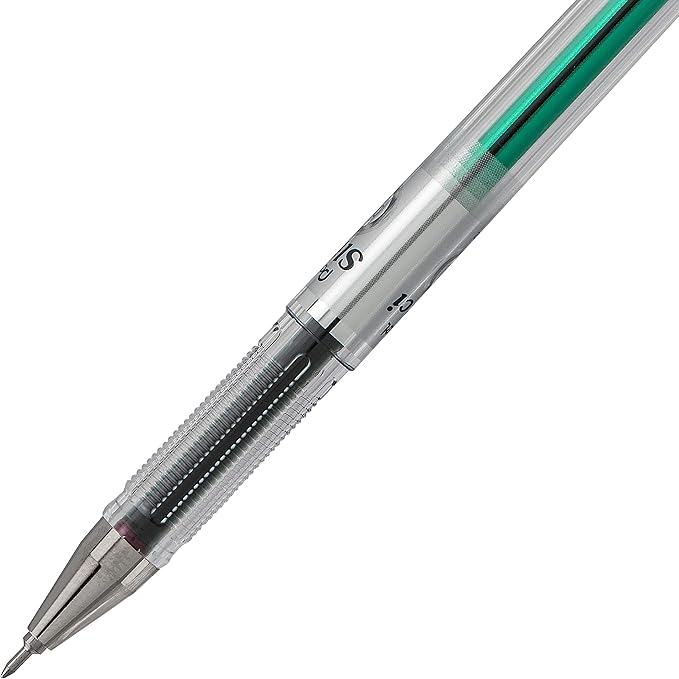Pentel Arts Slicci 0.25 mm Extra Fine Gel Pen, Green Ink, 1 Pack (BG202BPD)