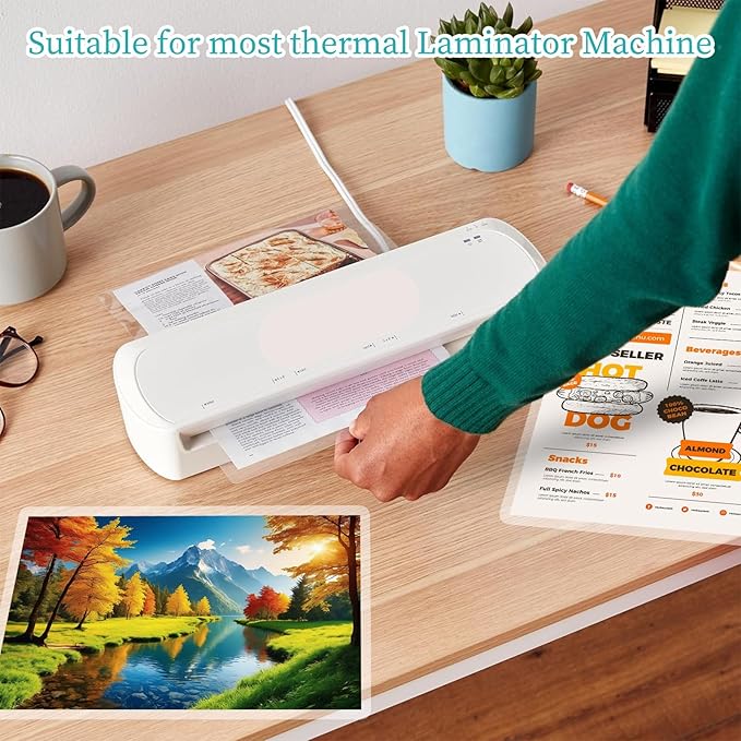 Thermal Laminating Pouches 5 mil, Clear 9 x 11.5 Inch Laminating Sheet Paper for Thermal Laminator, Holds 8.5 x 11 Inch Letter Size Sheets (30 Pack)