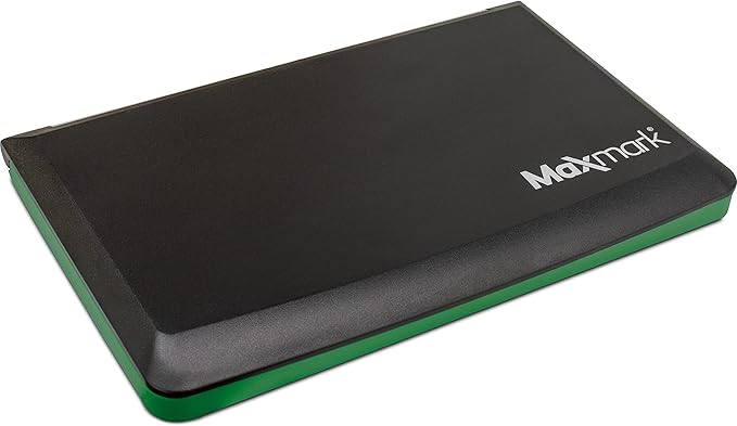 MaxMark Large Premium Green Ink Stamp Pad - 3.5" x 6.25" - Quality Felt Pad