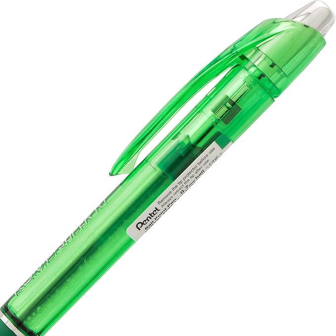 Pentel RSVP Super RT Ballpoint Pen, (0.7mm) Fine Line, Assorted Ink, (DPSV), 4-pk - BX477BP4M1