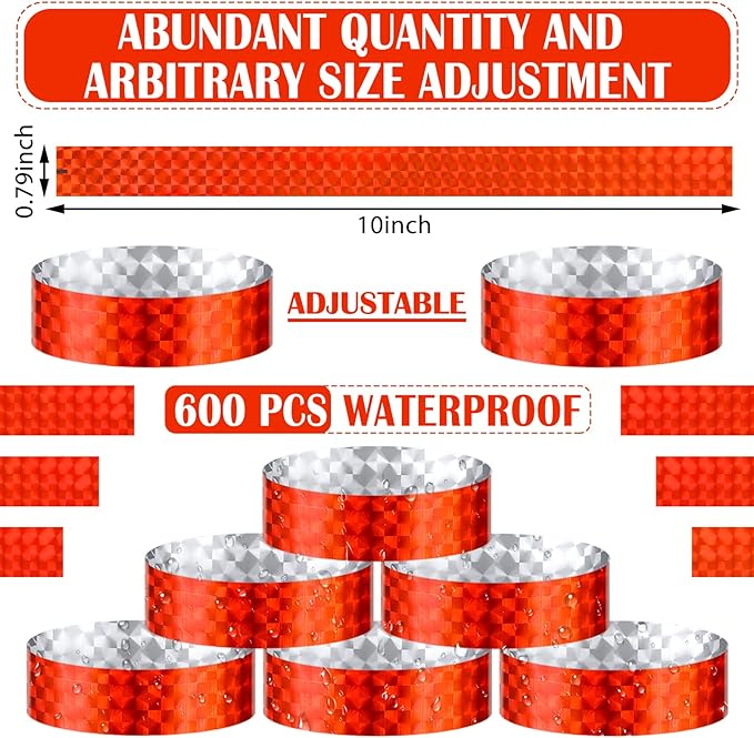 Epakh 600 Pcs Paper Wristbands Neon Wrist Bands Waterproof Handbands for Events Lightweight Concert Wristbands Neon Colored Adhesive Wrist Band for Party