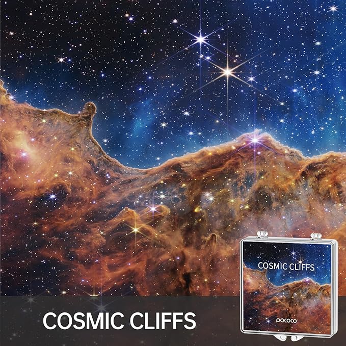 POCOCO Fixed Star and Nebula Series Galaxy Star Projector Night Light Discs: Realistic Galaxy Patterns, 5K Ultra HD, 96% Light Transmission, High Brightness - 6-Piece Pack (Projector Not Included)