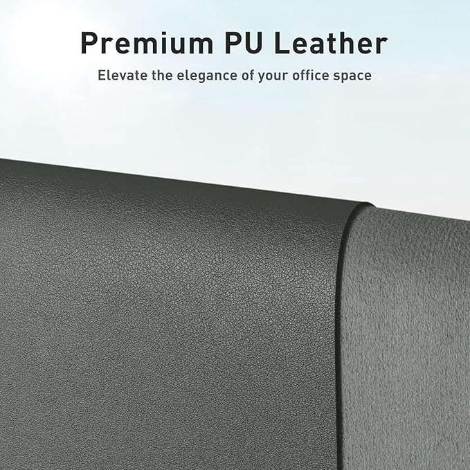 Aothia Leather Desk Pad Protector, Office Desk Mat, Large Mouse Pad, Non-Slip PU Leather Desk Blotter, Laptop Desk Pad, Waterproof Desk Writing Pad for Office and Home (Jungle Green, 31.5" x 15.7")