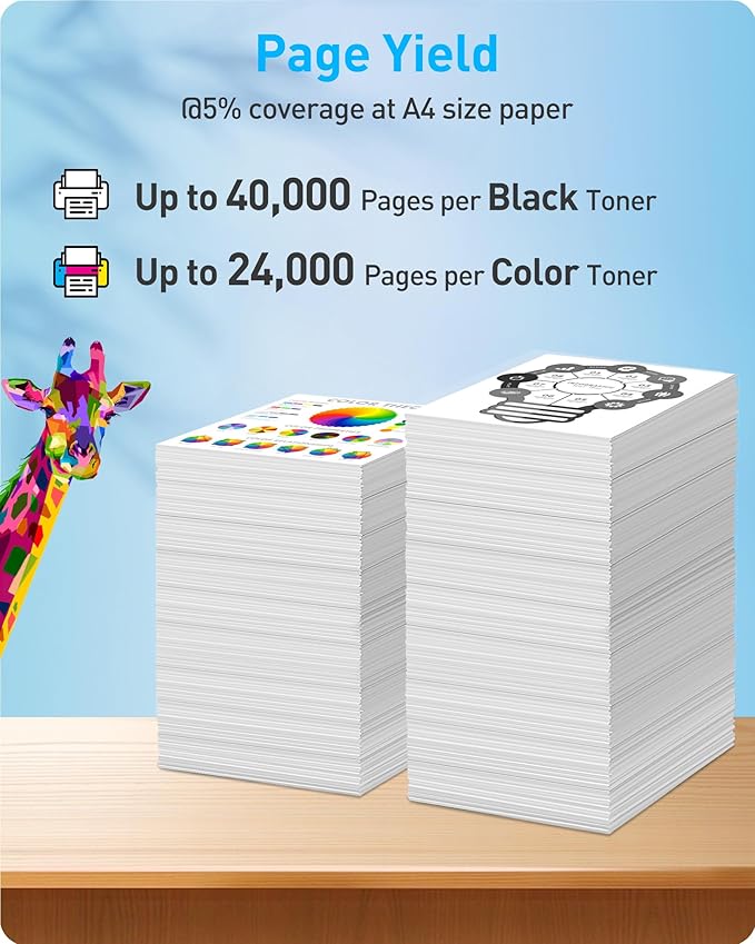 MasaiMara MX-61NT MX61NT Compatible Toner Cartridges for Sharp MX-61NT-BA MX-61NT-CA MX-61NT-MA MX-61NT-YA MX3071 MX-2651 MX-3050 MX-3070N MX-3071 MX-3570V MX-5070V MX-3550 Printer
