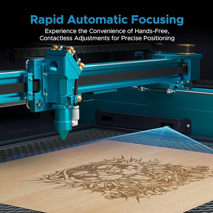 OMTech Pronto 90W CO2 Laser Engraver with Water Chiller&LightBurn, 28"x20" Laser Engraving Machine with Autofocus 2 Way Pass-Throughs Built-in Air Assist, Laser Cutter for Wood Glass Acrylic More