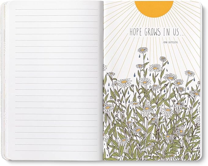 Compendium Softcover Journal - There is always hope… – A Write Now Journal with 128 Lined Pages, 5”W x 8”H