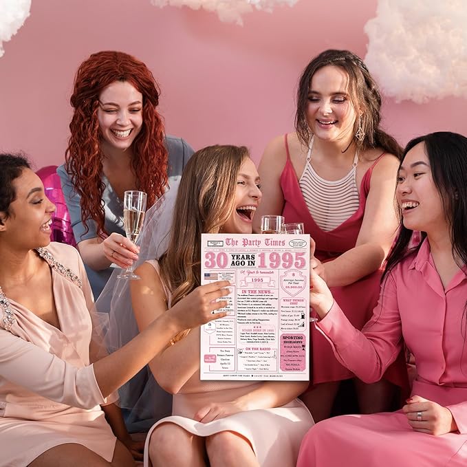 30th Birthday Decorations for Her，30th Birthday Gifts for Women，30 Bday Card，30 Year Old Bday Gifts for Wife Daughter Sister Girlfriend Family Friends Bestie Coworker