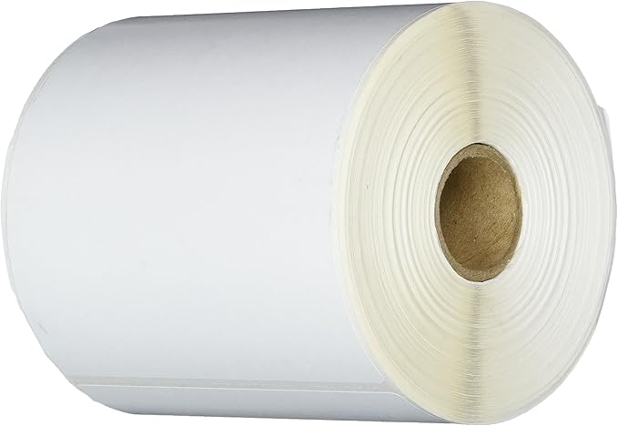 CompuLabel Direct Thermal Labels, 4-Inch x 8 Inch, White, Roll, Permanent Adhesive, Perforations Between Labels, 200 per Roll, 12 Rolls per Carton (530717)