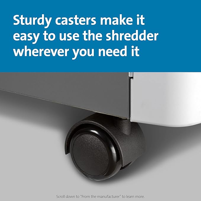 Kensington Shredder - New OfficeAssist 600-Sheet Auto-Feed Micro Cut Anti-Jam Heavy Duty Shredder with 29 gallons Waste Capacity, Lockable Chamber and 4 Casters (K52052AM)