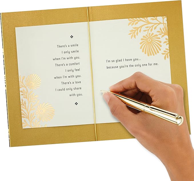 Hallmark Romantic Valentine's Day Card (Only One for Me) for Anniversary, Love, Romantic Birthday, Sweetest Day