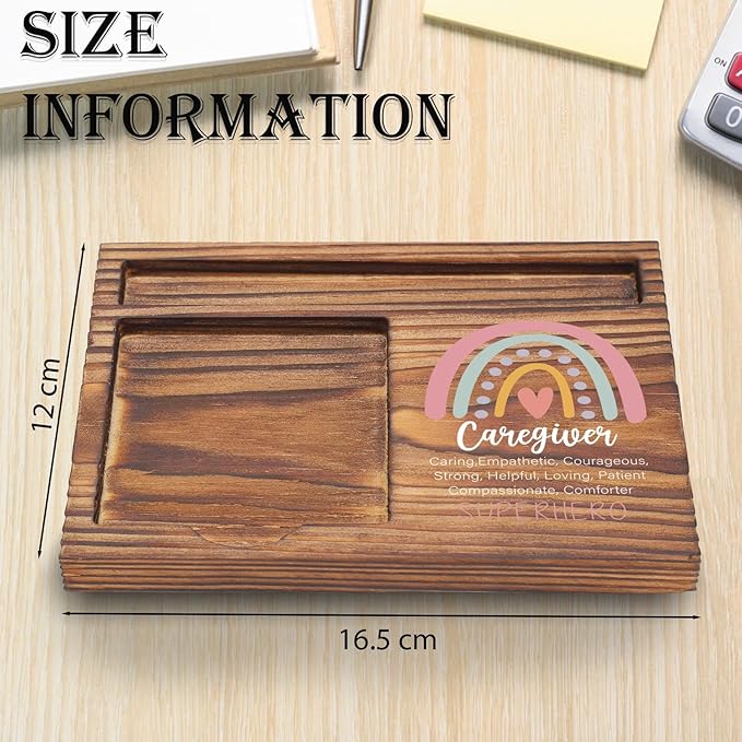 Caregiver Sticky Note Holder, Caregiver Gift, Caregiver Appreciation Day Thank You Caregiver Gift, Assisted Living Week Gifts Clinic Hospital Self-Stick Note Pad Holders TZP55