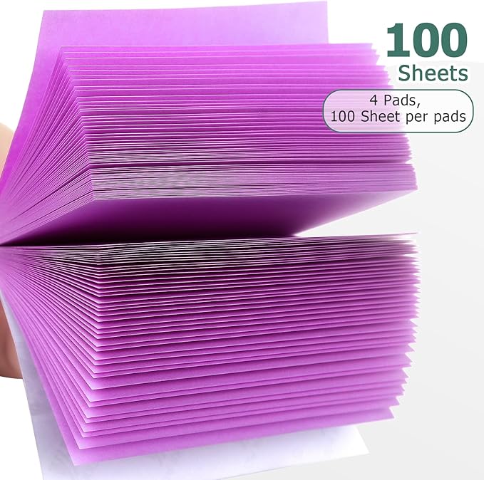 Sticky Notes 3x3 Self-Stick Notes Bright Colors Sticky Notes 4 Pads 100 Sheets/Pad (Purple)