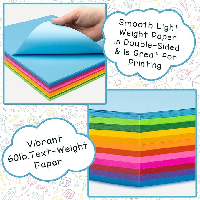 Hygloss Light Orange Colored Paper - 24 lb, 89 GSM, Acid-Free, Fade-Resistant, 8.5x11-Inch Letter Size Color Copy Paper, 90 Sheets