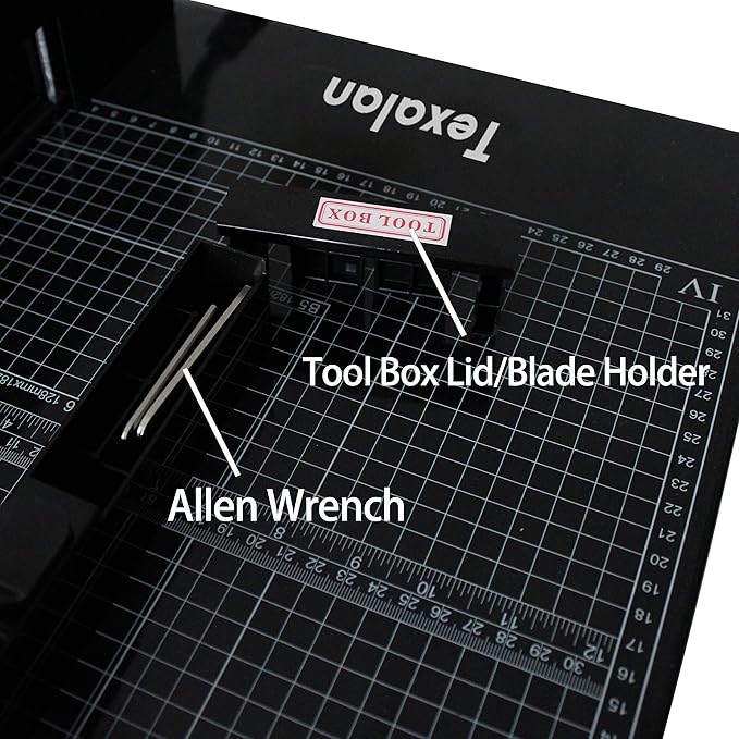 Heavy Duty Guillotine Paper Cutter - 400 Sheets Capacity, A4 12" Stack Paper Trimmer, Steel Base, Black
