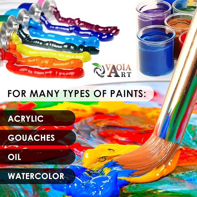 Paint Brush Set for Acrylic Painting Artist Watercolor Brush Professional Oil Painting Brushes Small Craft, Face Paint Brushes Black Handle