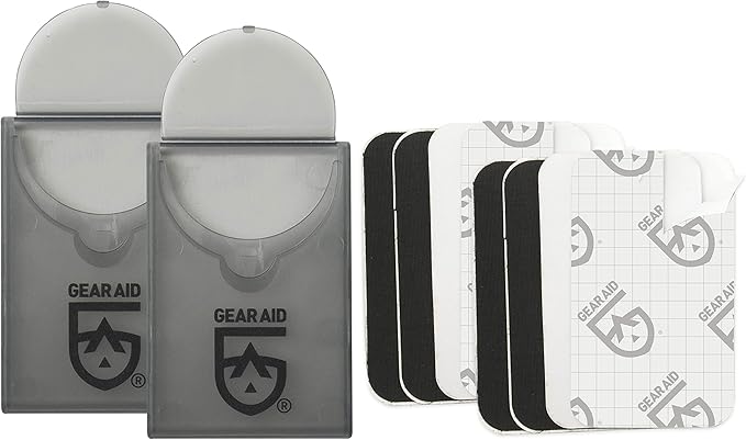 GEAR AID Tenacious Tape Mini Patches with Peel-and-Stick Adhesive Repairs Holes and Tears in Winter Gear, Down Puffer Jackets, Sleeping Bags, Tents and Rain Gear