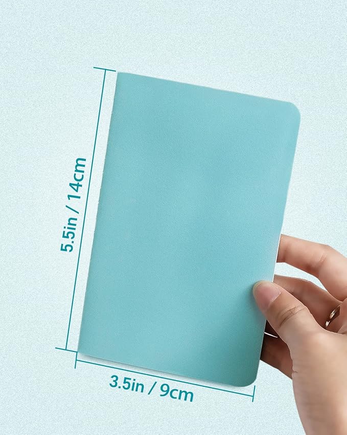 Gwybkq Small Blank Notepads Bulk 36 Pack Mini Pocket Notebooks Journal Set Colorful Cover Notebooks for Kids 3.5 x 5.5 Inches, 30 Sheets/60 Pages
