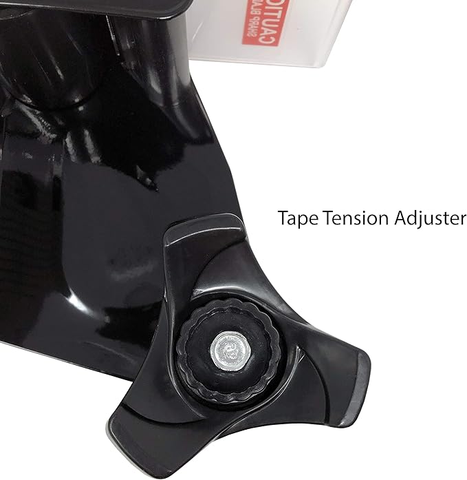 Clipco Tape Dispenser Gun with Packing Tape Included and Rubberized Handle (Pack of 3) (Black-Gray)