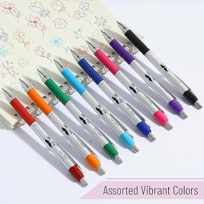 Mr. Pen- Bible Pens, 8 Pack, Assorted Color Pens, Bible Pens No Bleed Through, Bible Journaling Pens, No Bleed Pens, Bible Journaling Supplies, Non-Bleed Fine Point Pens, Colorful Bible Pen