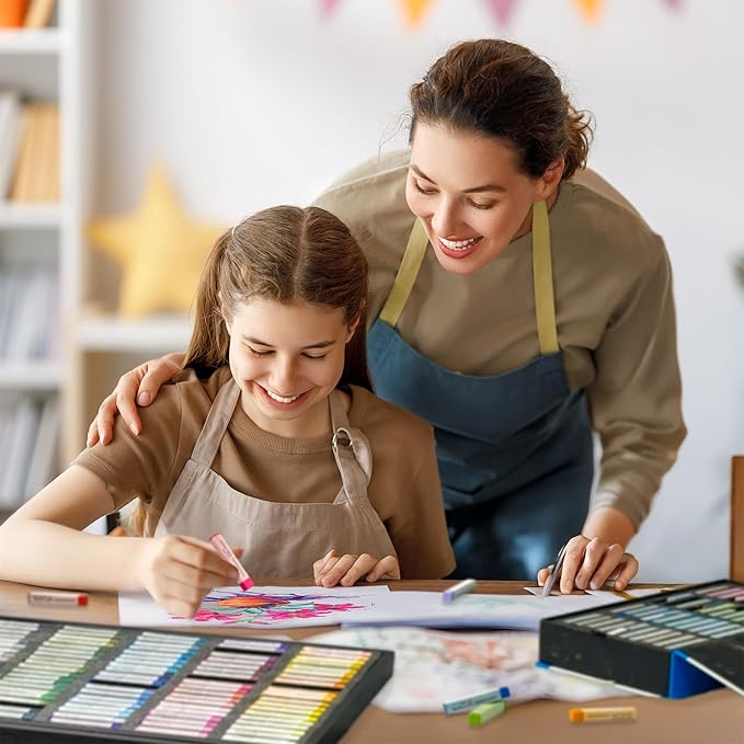 COLOUR BLOCK 80pc Soft Pastels for Artists I Color Chalk Pastels Set, Coloring Charcoal Sticks, Drawing Art Supplies for Adults, Beginners, Kids