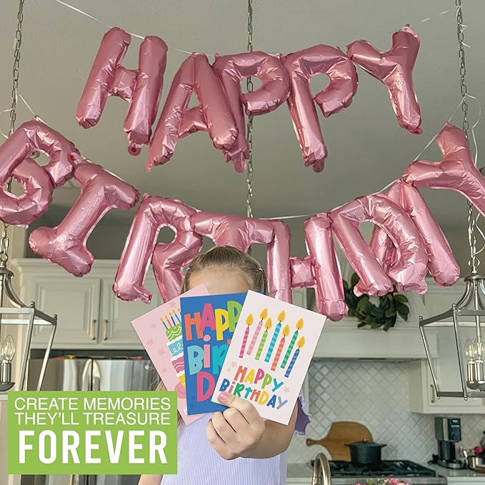 Hadley Designs 54 Happy Birthday Cards Bulk with Envelopes – Assorted Birthday Cards for Kids and Adults, Ideal for Personalization and Bulk Buyers (Colorful Doodle)