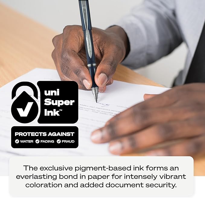 Uni-Ball Jetstream RT Pens - NY Times Wirecutter Best Pen for Over a Decade - Pack of 3 Black Fine Point Pens, 0.7mm - Back to School Pens, Ballpoint Pens