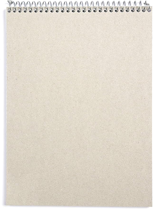 Mintra Office TOP BOUND Durable Spiral Notebooks (White, College Ruled 3pk)