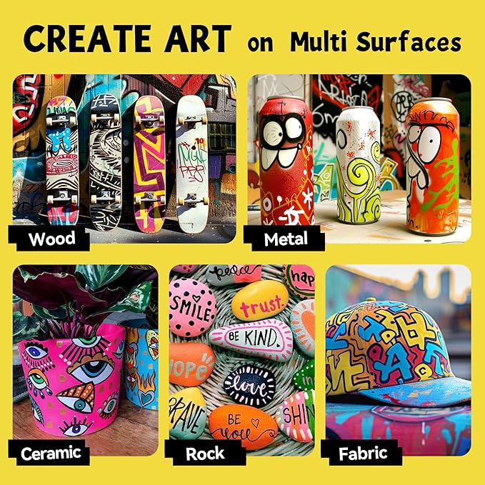 3 Jumbo Permanent Markers Blue, 15mm Thick Wide Tip, Large Acrylic Paint Markers for Rock Painting, Poster, Graffiti, Stone, Ceramic, Glass, Wood, Canvas