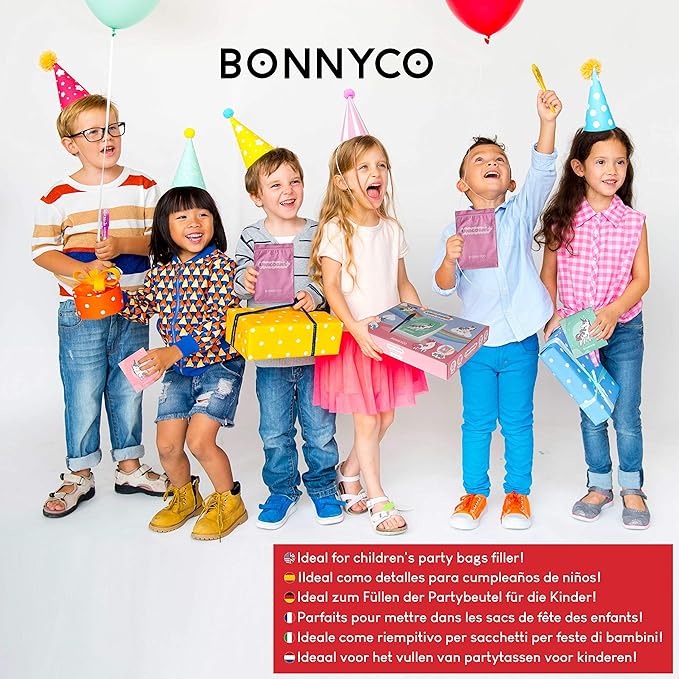 BONNYCO Invisible Ink Pen and Notebook Pack 32 Unicorn Party Favors for Kids, Magic Spy Pen Goodie Bags Stuffers for Kids, Unicorn Birthday Party Supplies, Goody Bag Stuffers | Return Gifts Prizes