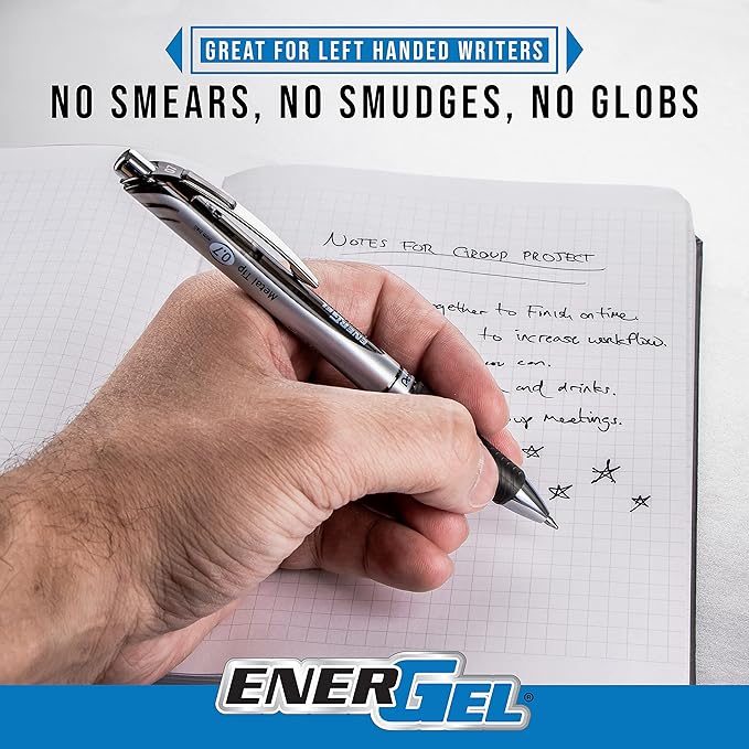 Pentel EnerGel RTX Gel Pens, Assorted Ink