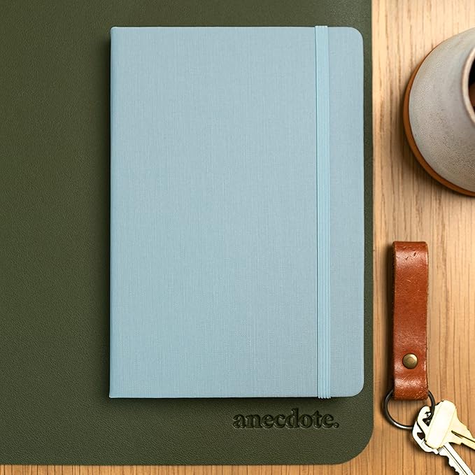 Hardcover Ruled Journal with Thick 100 gsm College Ruled Paper A5 size (8.3 inches x 5.4 inches) - Daily Writing Notebook Journal for Travel, School and Office Use - Diary Journal for Women and Men - Dutch Blue
