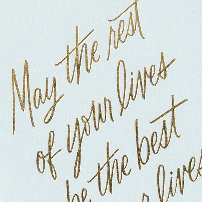 Hallmark Signature Wedding Card, Bridal Shower Card, Engagement Card (Rest of Your Lives)