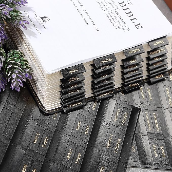Mr. Pen- Leather Bible Tabs, 160 Tabs, Laminated Bible Tabs for Women and Men, Bible Tabs for Study Bible, Bible Index Tabs, Bible Book Tabs, Bible Labels Tabs, Mr Pen Bible Tabs