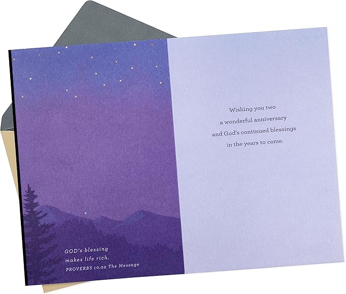 Hallmark DaySpring Religious Anniversary Card for Couple (Love Like Yours)