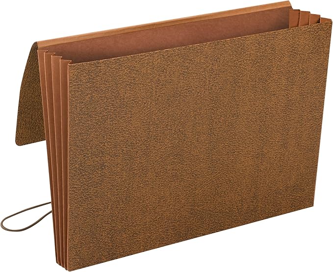 Smead Leather-Like Wallet, 15 x 10 Inches, 3.5-Inch Expansion, 10 per Box (71456)