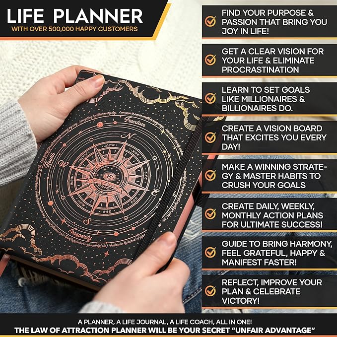 2025-2026 Planner Weekly and Monthly | 16-Month Life Planner to Increase Focus & Productivity | Reduce Overwhelm & Achieve Your Biggest Goals | Include Gift Box & Stickers | Sep 2025-Dec 2026